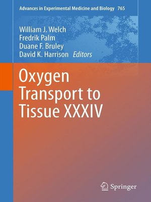 cover image of Oxygen Transport to Tissue XXXIV